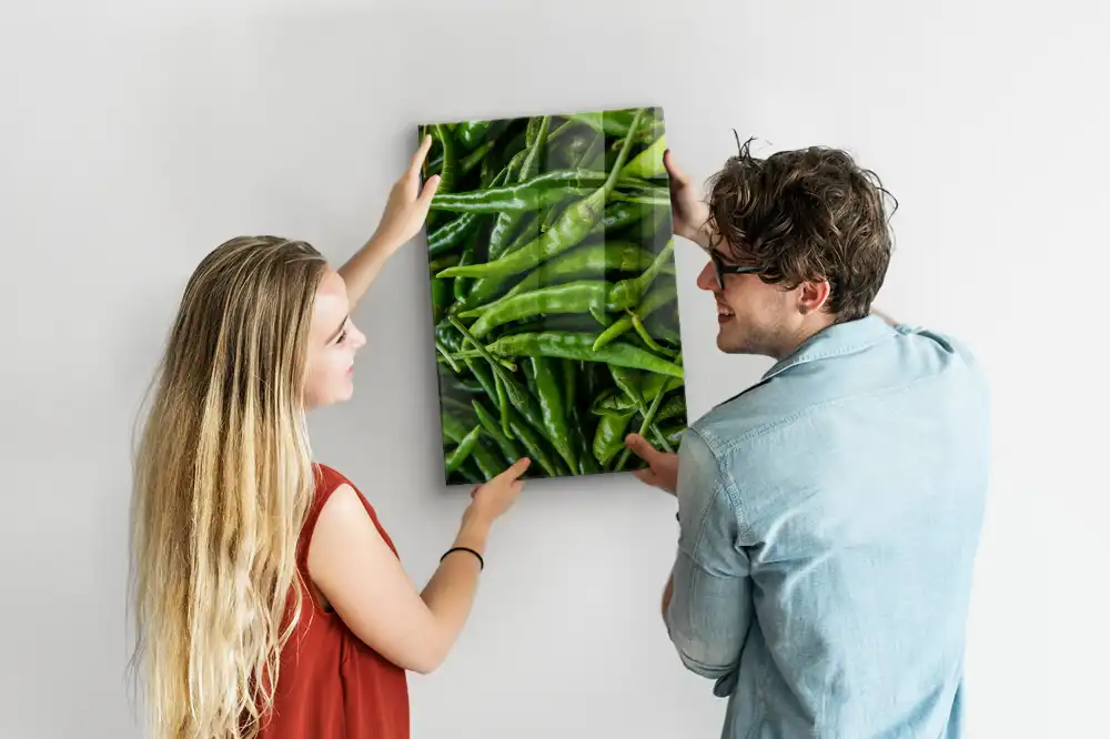 Tableau magnétique décoratif poivron vert