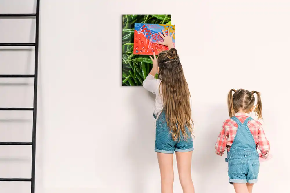 Tableau magnétique décoratif poivron vert