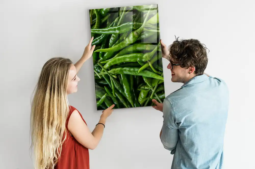 Tableau magnétique décoratif poivron vert
