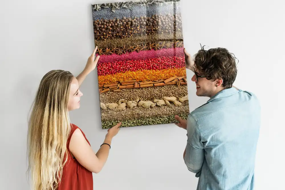 Tableau magnétique pour épices en rangées