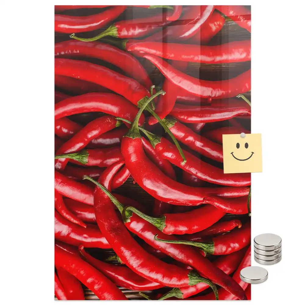 Tableau mural magnétique motif piment