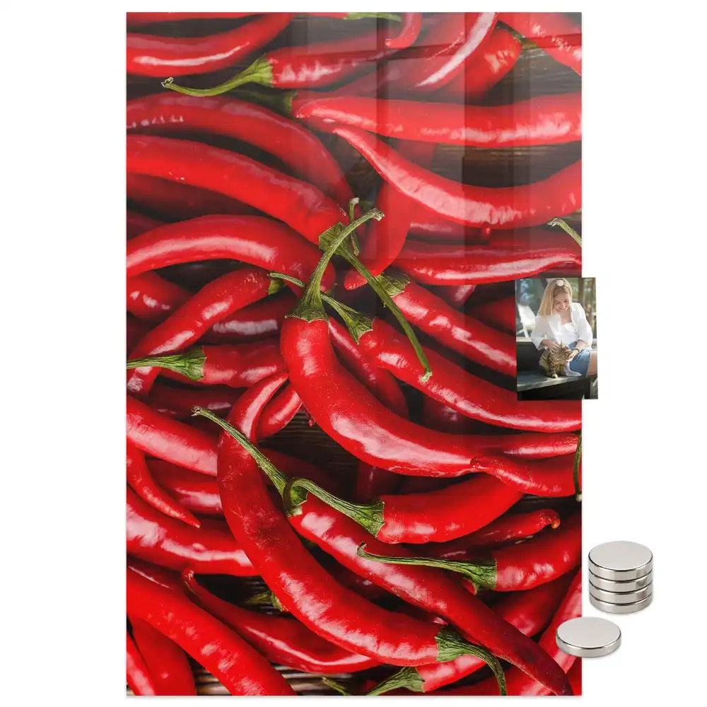 Tableau mural magnétique motif piment