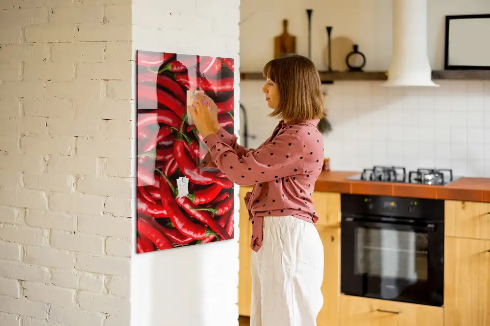 Tableau mural magnétique motif piment
