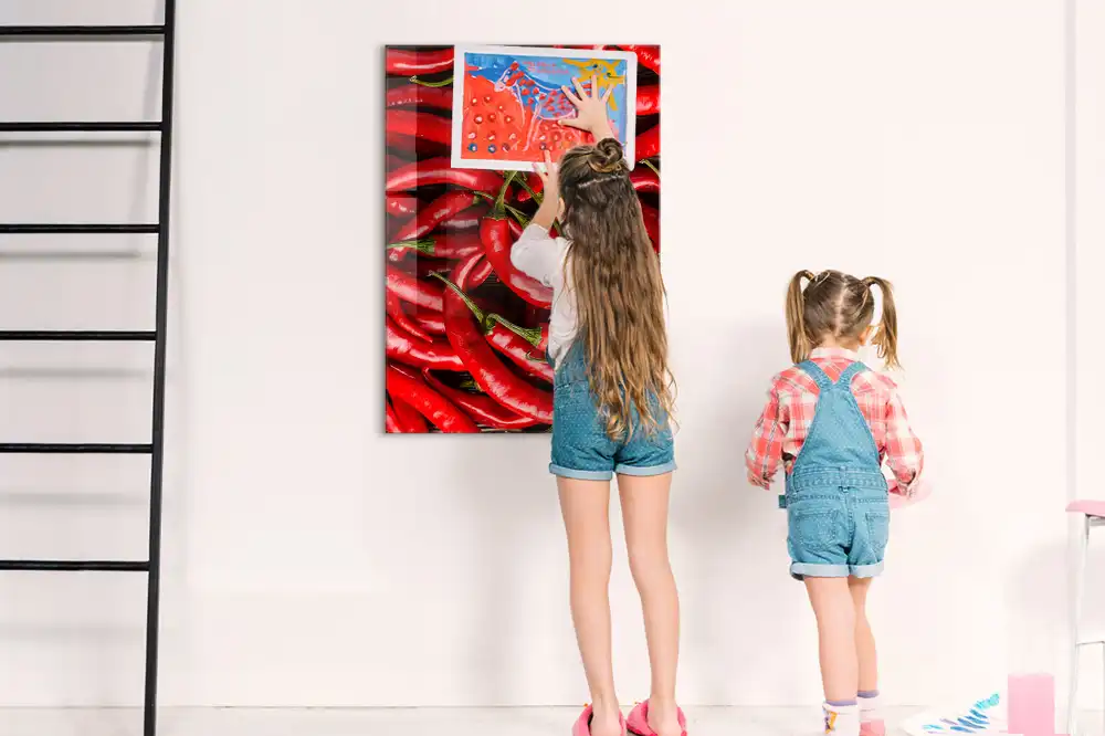 Tableau mural magnétique motif piment