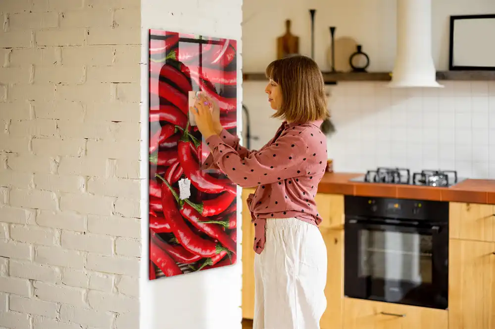Tableau mural magnétique motif piment