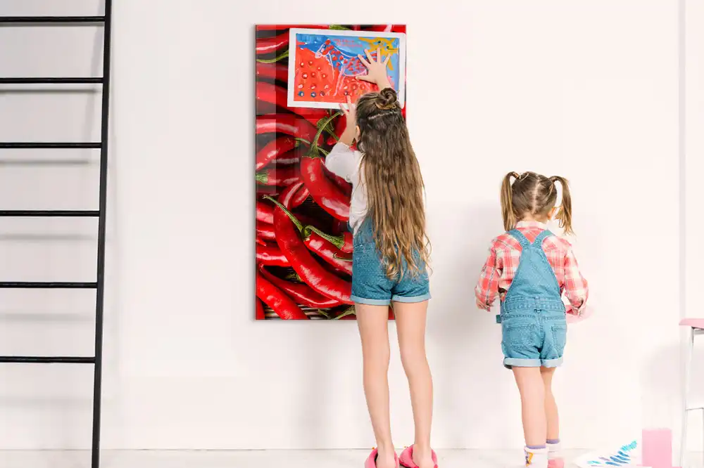 Tableau mural magnétique motif piment