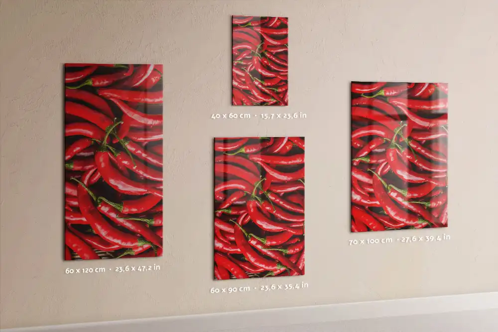 Tableau mural magnétique motif piment