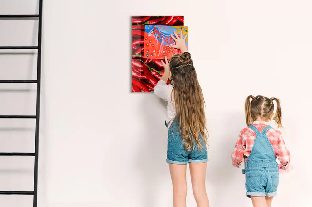 Tableau mural magnétique motif piment