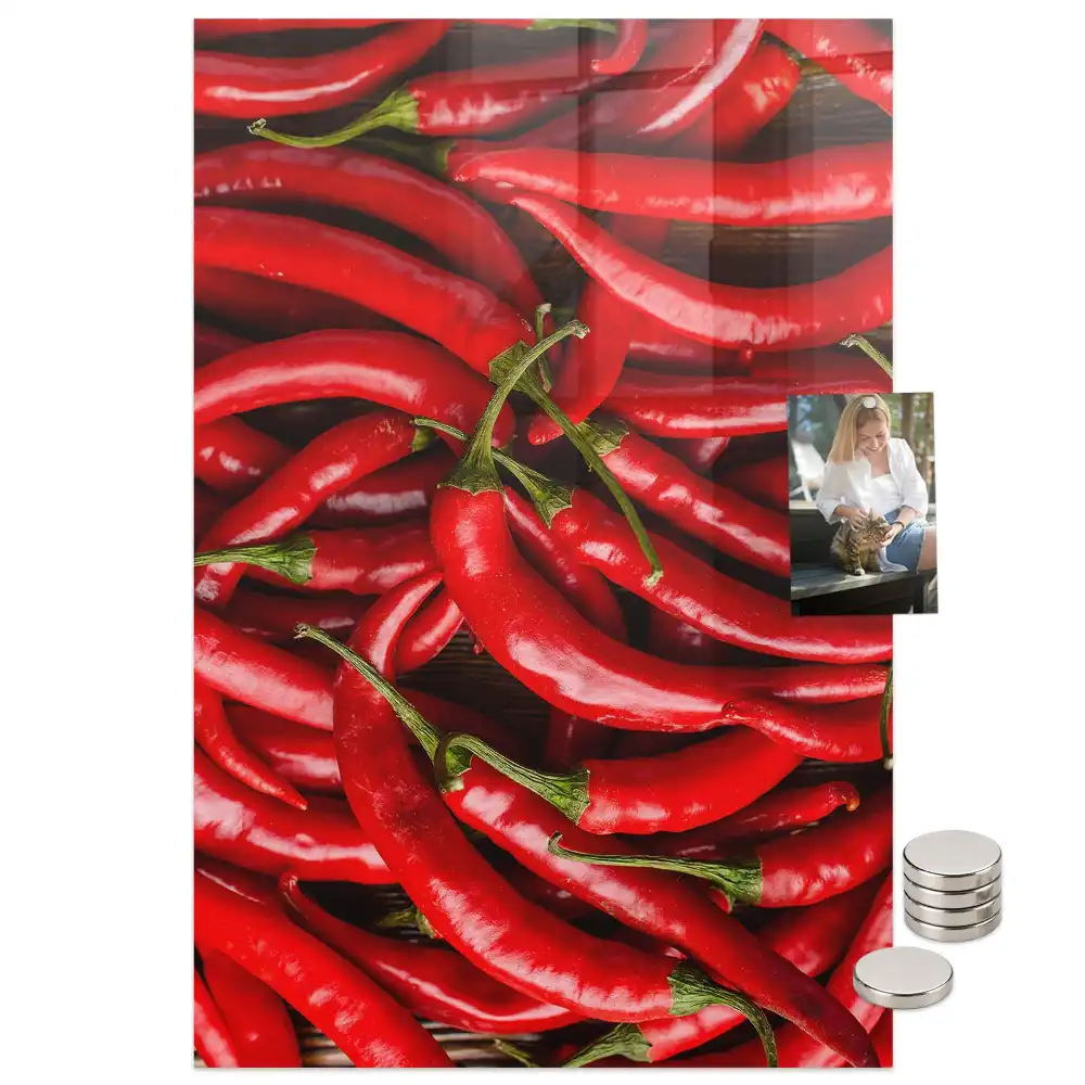 Tableau mural magnétique motif piment