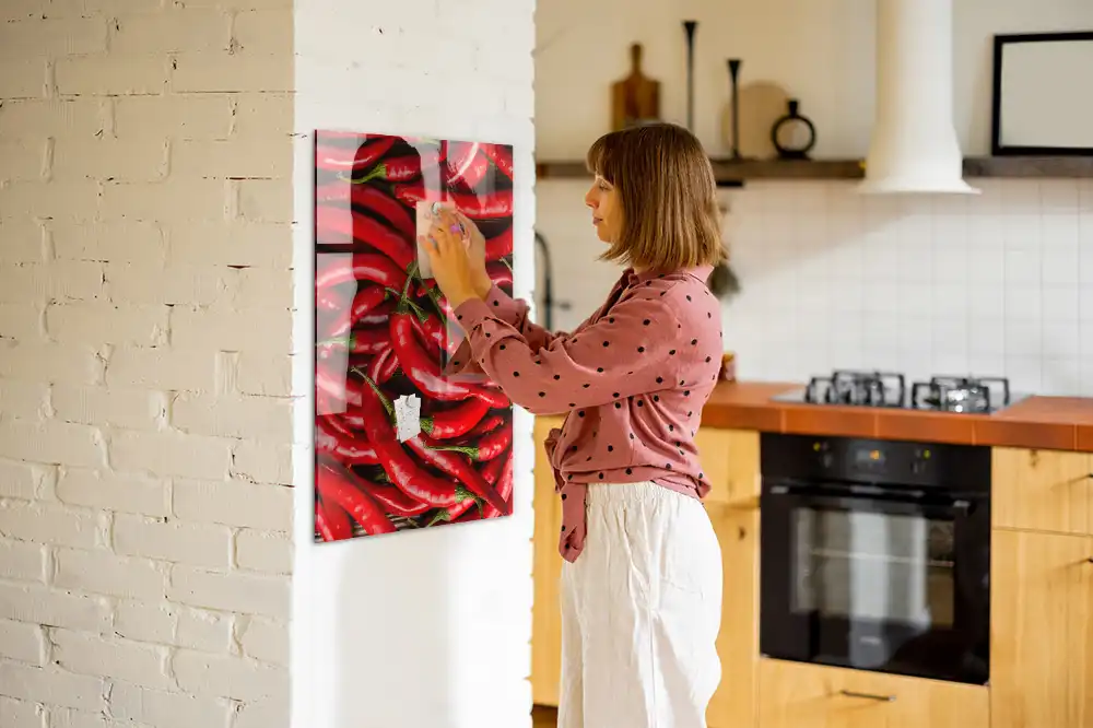 Tableau mural magnétique motif piment