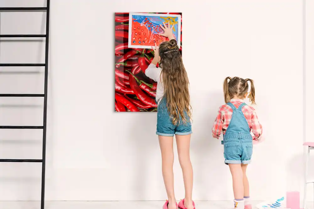 Tableau mural magnétique motif piment