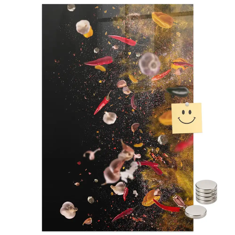 Tableau magnétique Une explosion de saveurs