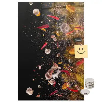Tableau magnétique Une explosion de saveurs