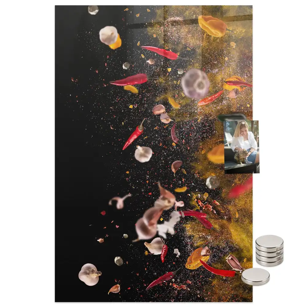 Tableau magnétique Une explosion de saveurs