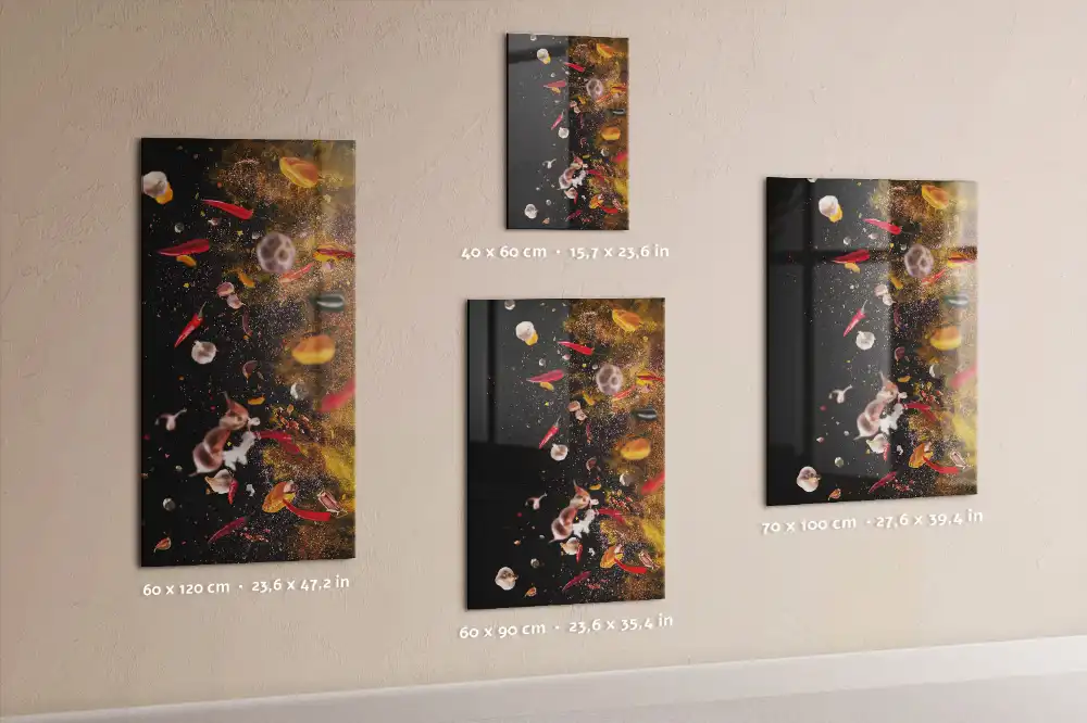 Tableau magnétique Une explosion de saveurs