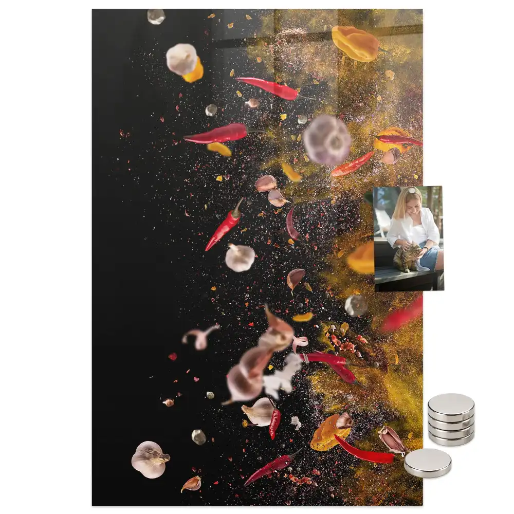 Tableau magnétique Une explosion de saveurs