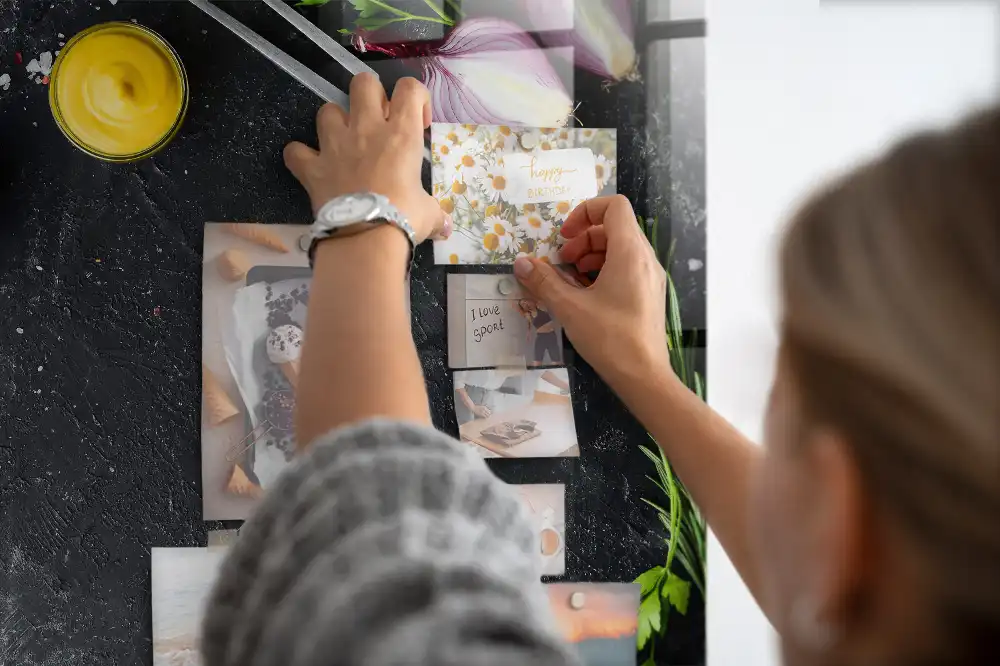 Tableau magnétique avec garnitures de pizza