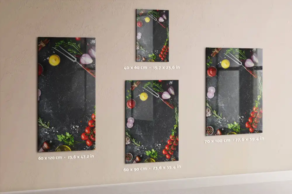 Tableau magnétique avec garnitures de pizza