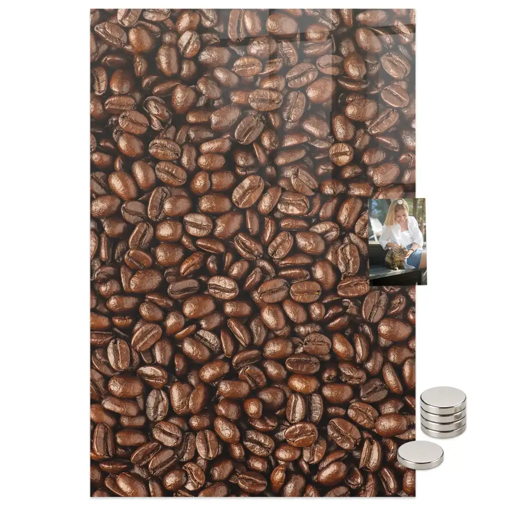 Tableau magnétique mural café en grains