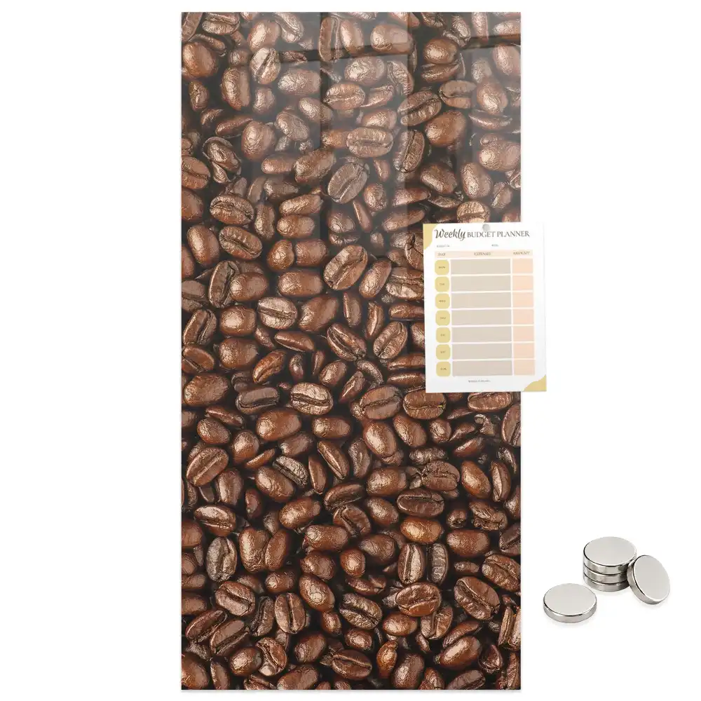Tableau magnétique mural café en grains