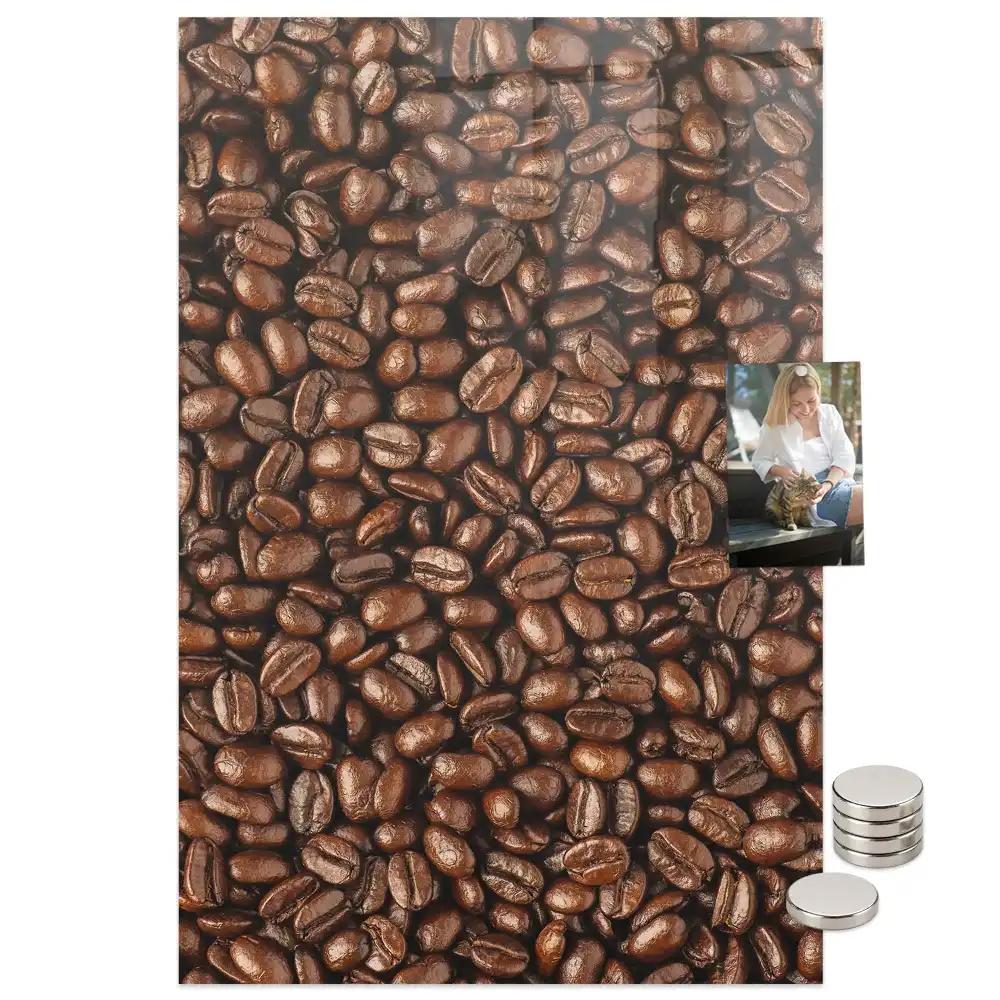 Tableau magnétique mural café en grains