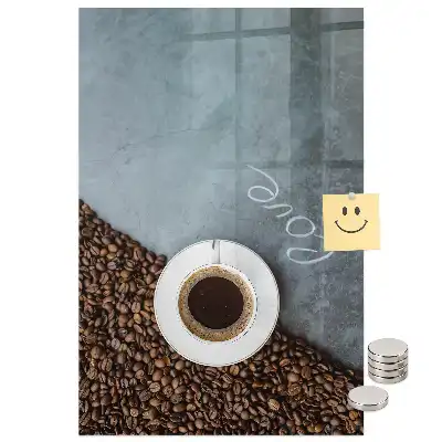 Tableau magnétique motif une tasse de café