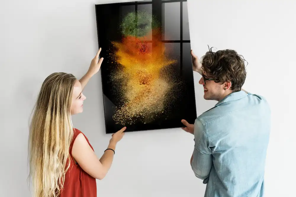 Tableau magnétique mural motif explosion d'épices