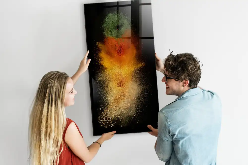 Tableau magnétique mural motif explosion d'épices