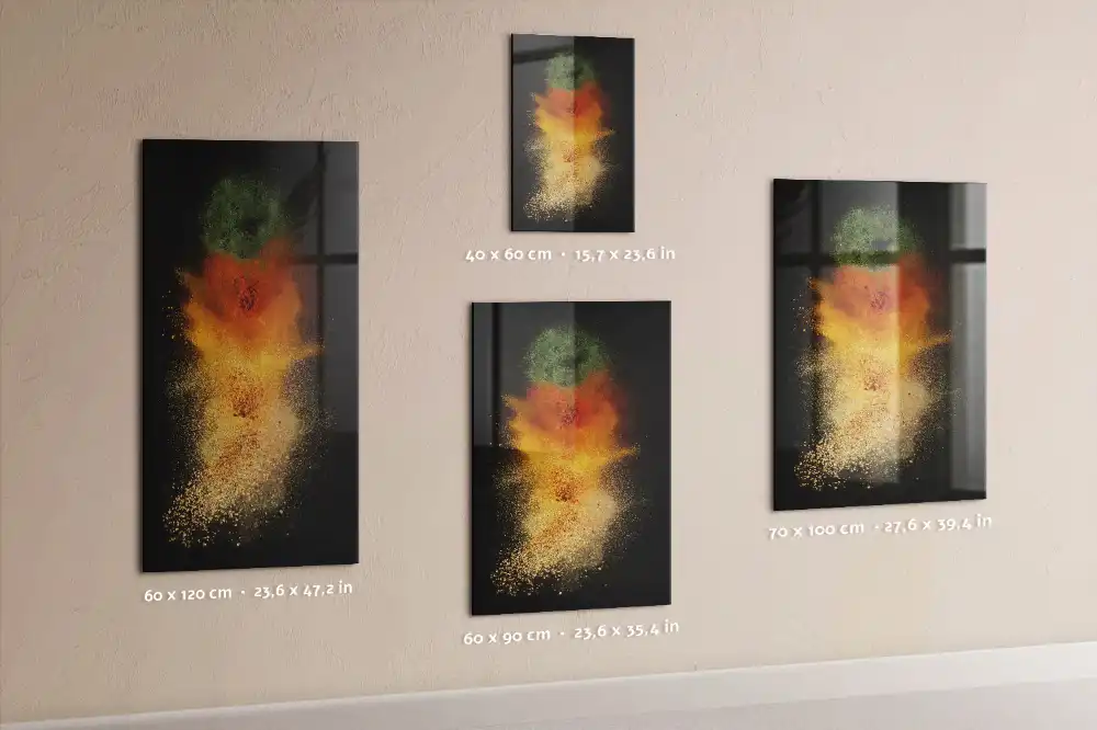Tableau magnétique mural motif explosion d'épices