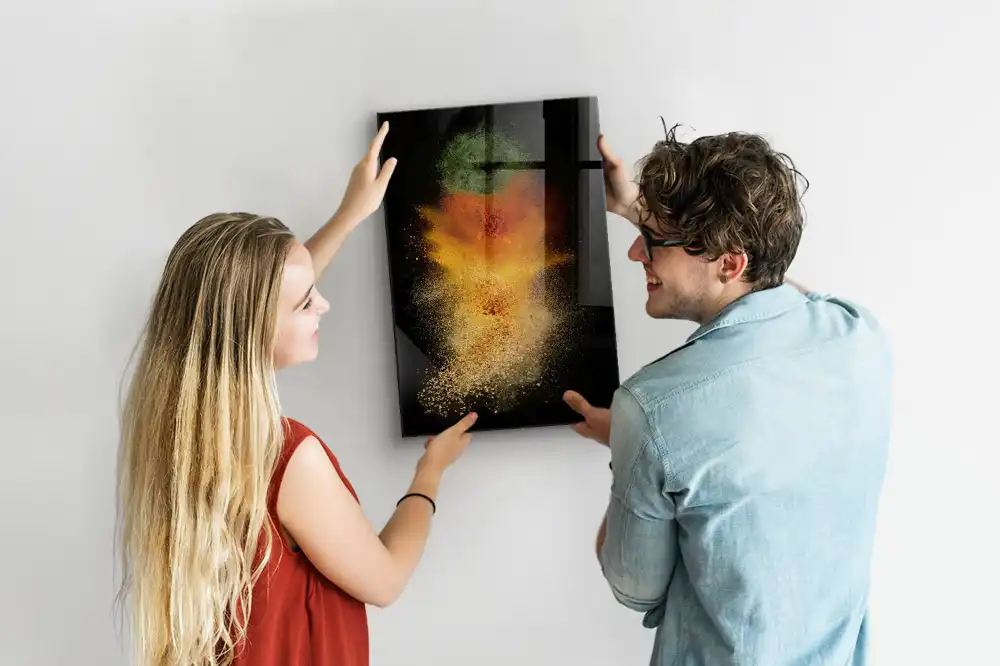 Tableau magnétique mural motif explosion d'épices