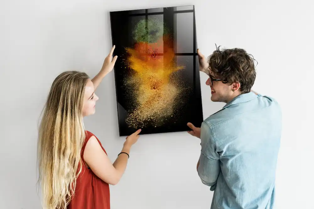 Tableau magnétique mural motif explosion d'épices