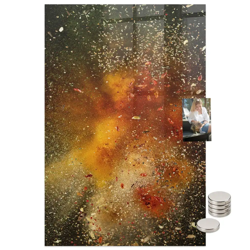 Tableau magnétique décoratif motif explosion de saveurs