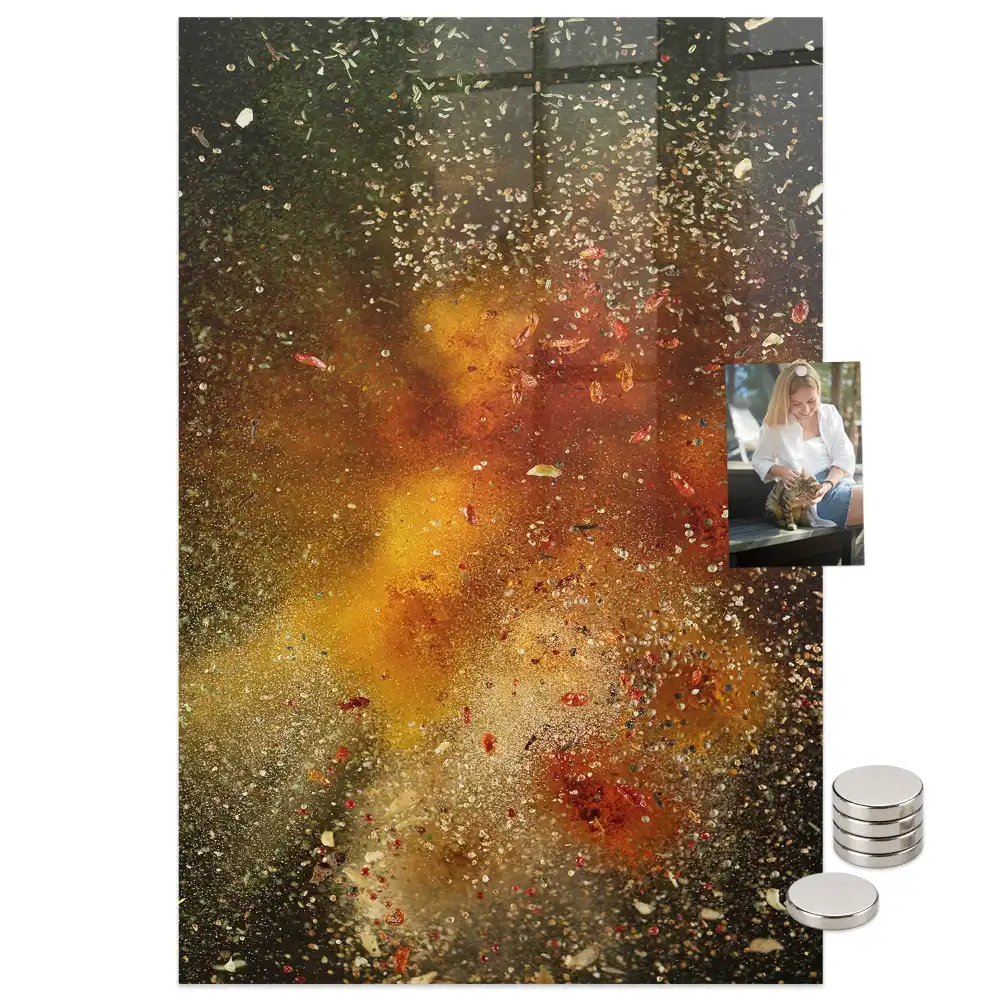 Tableau magnétique décoratif motif explosion de saveurs