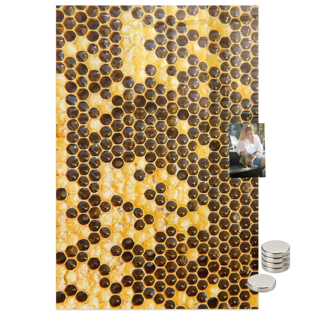 Tableau magnétique motif rayon de miel