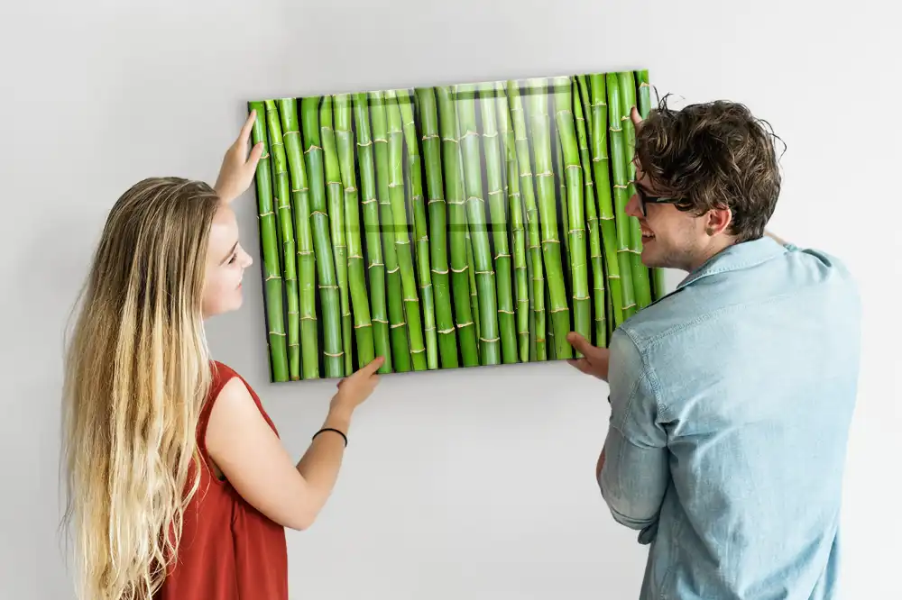 Tableau aimanté décoratif en bambou