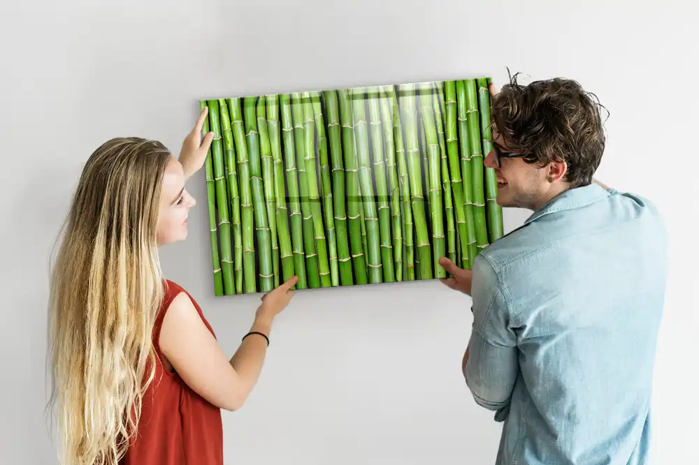 Tableau aimanté décoratif en bambou