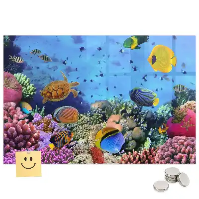 Tableau mural magnétique monde sous-marin
