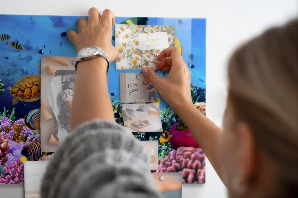 Tableau mural magnétique monde sous-marin