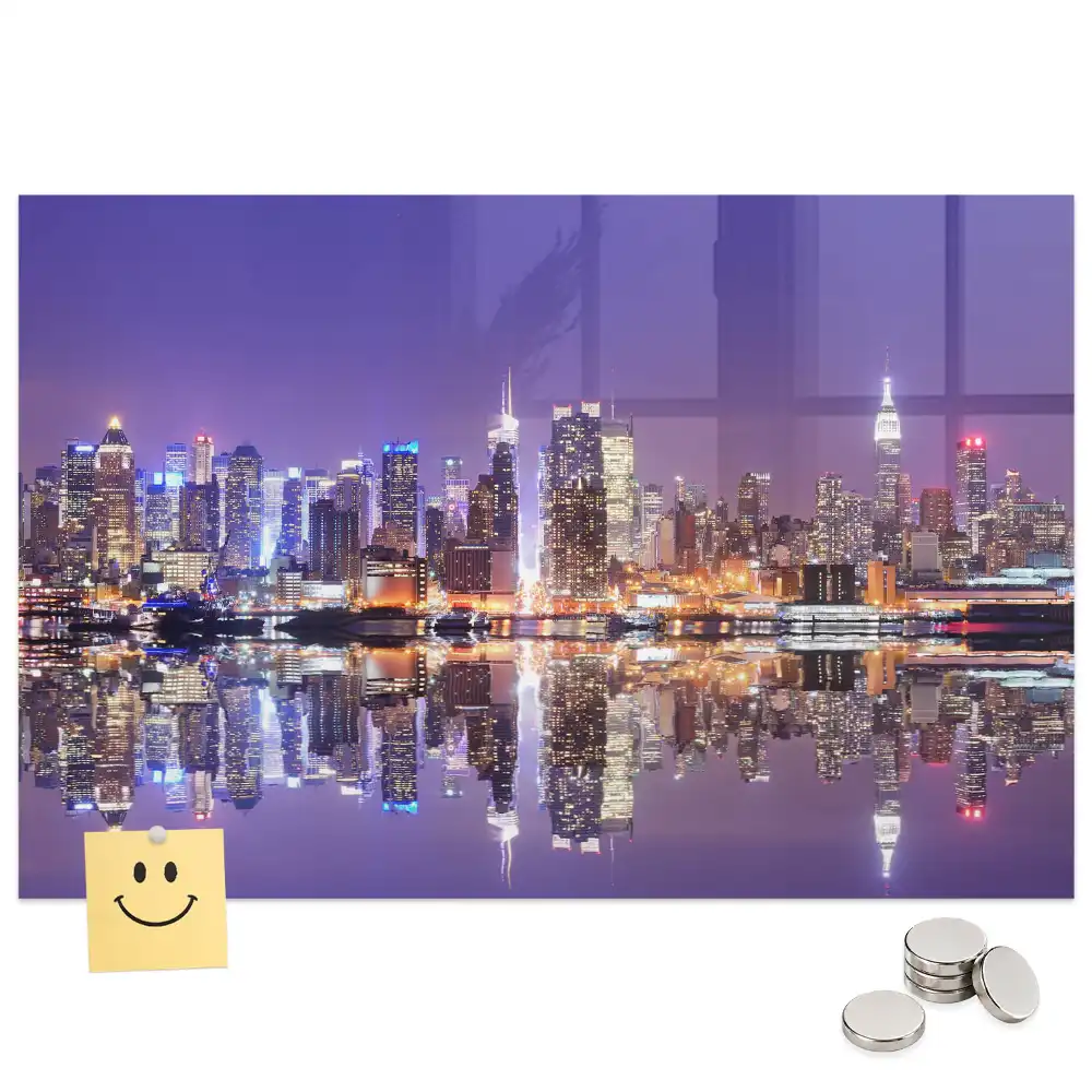 Tableau aimanté décoratif New York de nuit