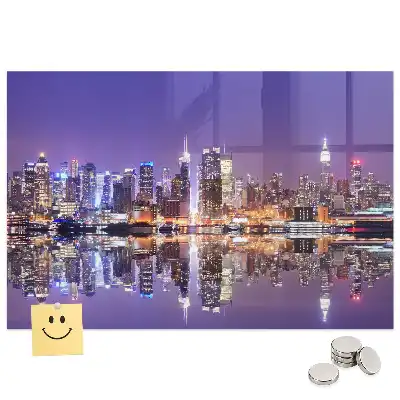 Tableau aimanté décoratif New York de nuit