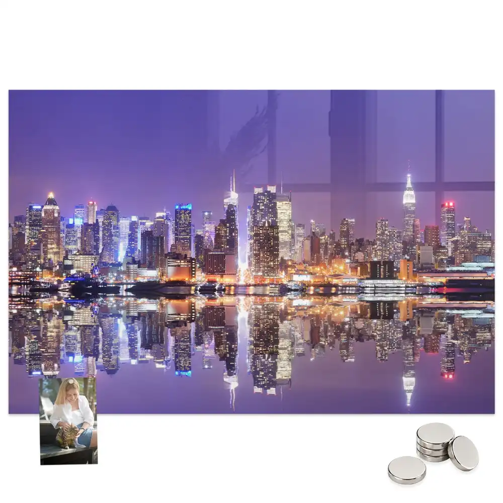 Tableau aimanté décoratif New York de nuit