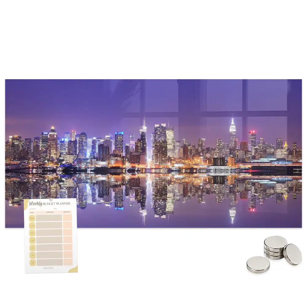 Tableau aimanté décoratif New York de nuit