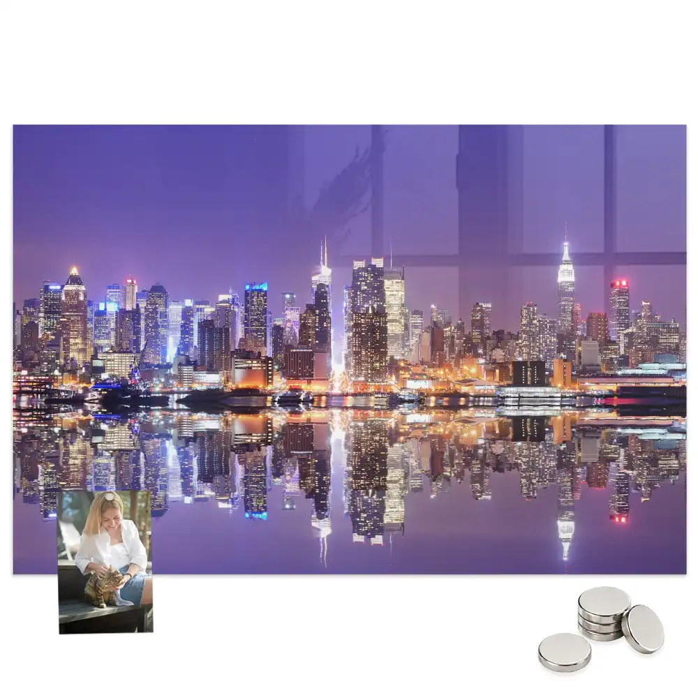 Tableau aimanté décoratif New York de nuit