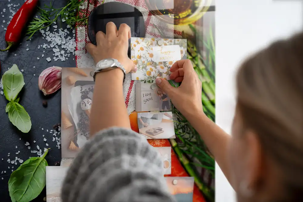 Tableau magnétique en verre La récolte de la terre