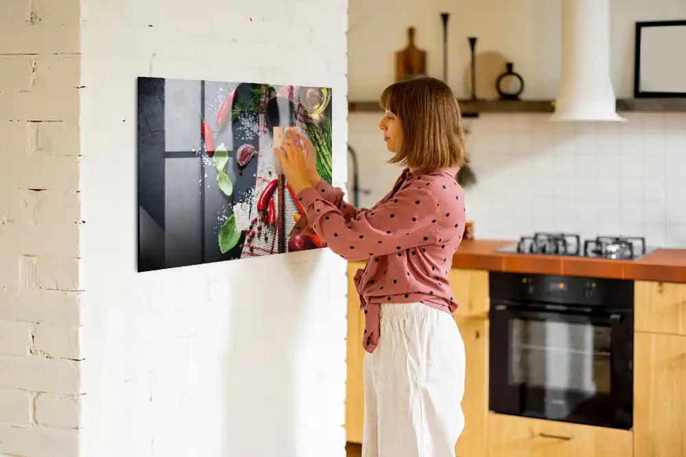 Tableau magnétique en verre La récolte de la terre