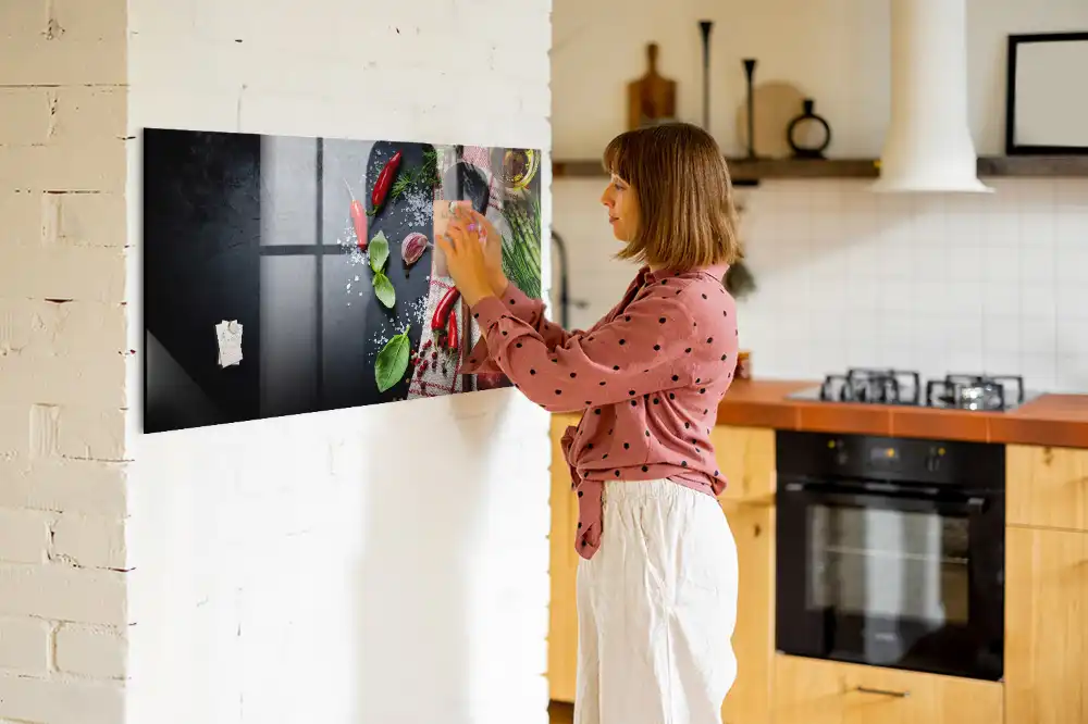 Tableau magnétique en verre La récolte de la terre