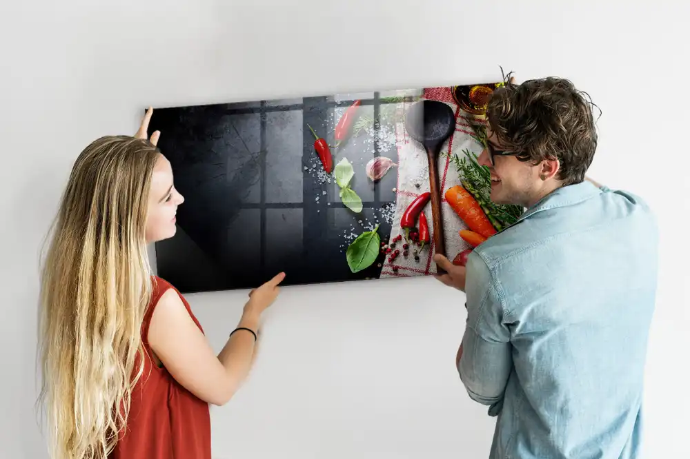 Tableau magnétique en verre La récolte de la terre