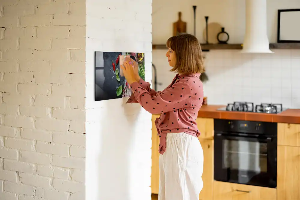 Tableau magnétique en verre La récolte de la terre