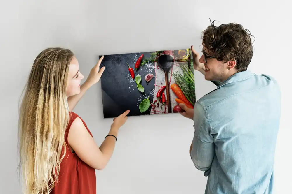 Tableau magnétique en verre La récolte de la terre