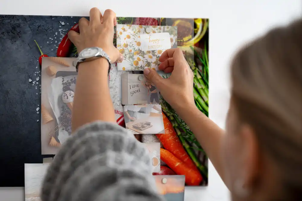 Tableau magnétique en verre La récolte de la terre